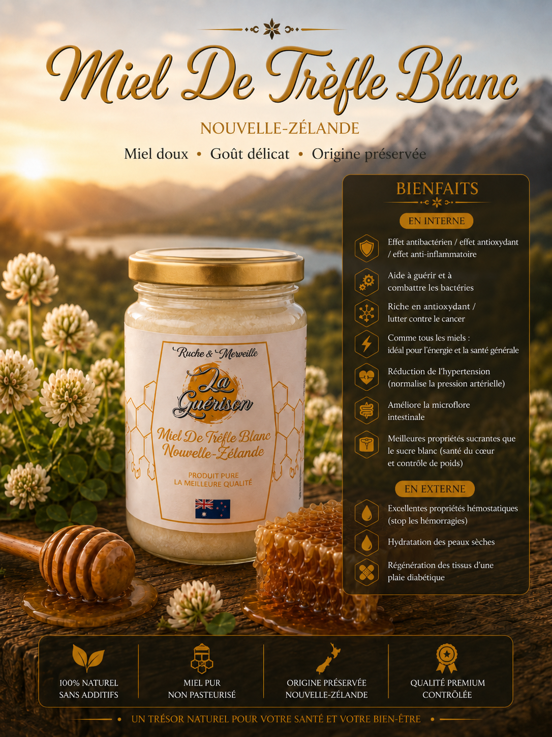 Miel de Trèfle Blanc